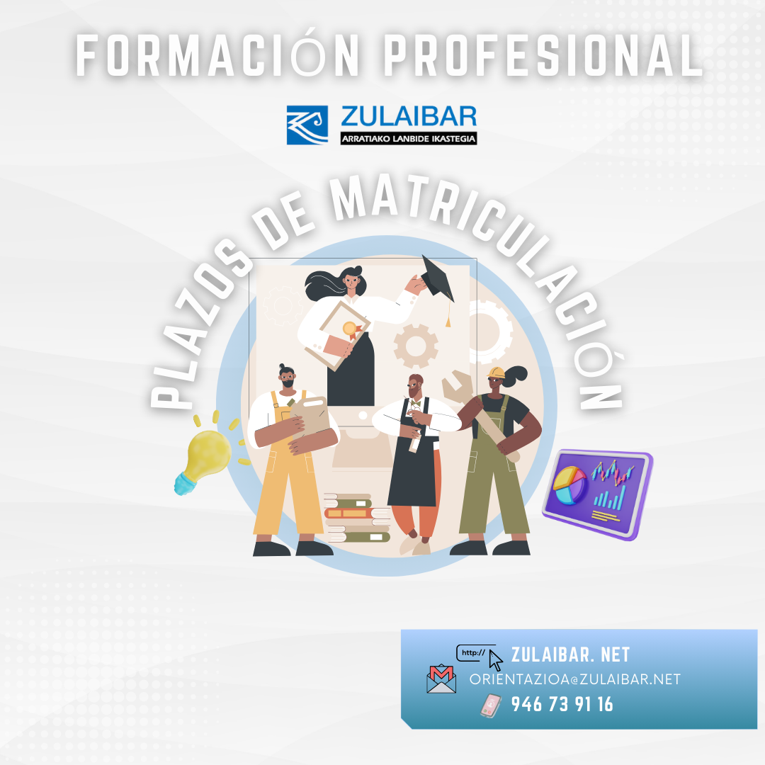 Plazos de matriculación en Formación Profesional en Euskadi