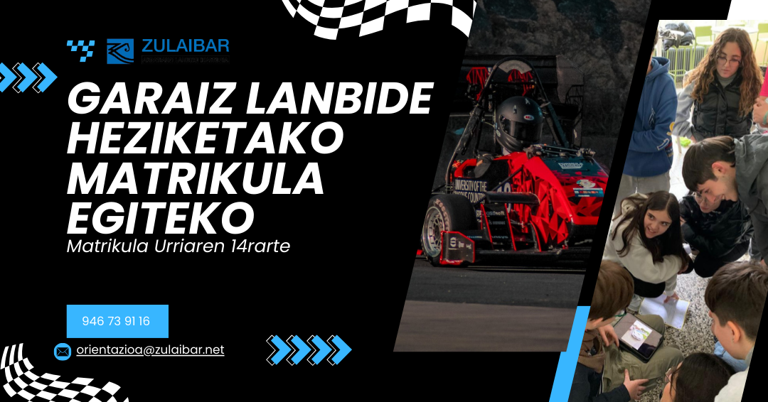 Garaiz zaude Lanbide Heziketako matrikula egiteko