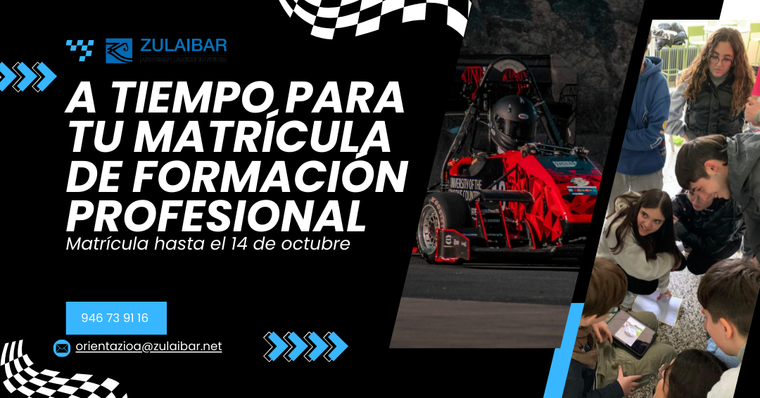 A tiempo para tu matrícula de Formación Profesional