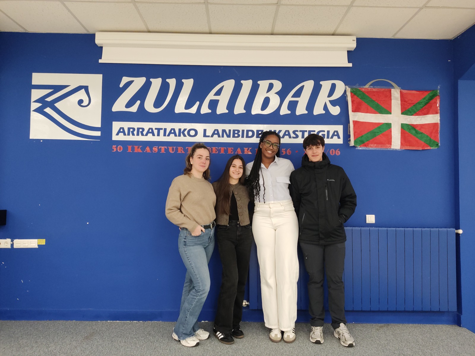 Cuatro alumnos de Zulaibar participarán en el programa Erasmus+ con beca de movilidad